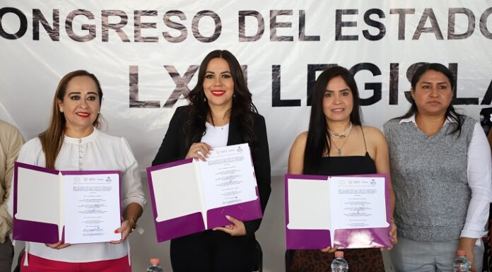Firman Congreso, IEPC y Semujer un convenio para la formación con perspectiva de género de su personal técnico