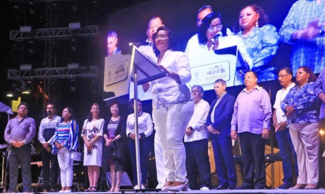 Inaugura Abelina López, XVI Festival Internacional La Nao Acapulco 2022