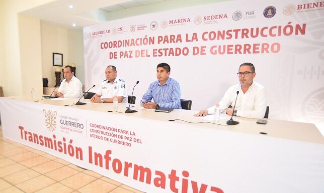 Logran resultados en materia de seguridad y procuración de justicia en Guerrero mediante el trabajo coordinado de autoridades federales y estatales
