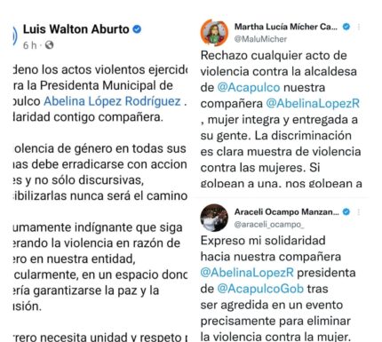 Se solidarizan políticos con Abelina López