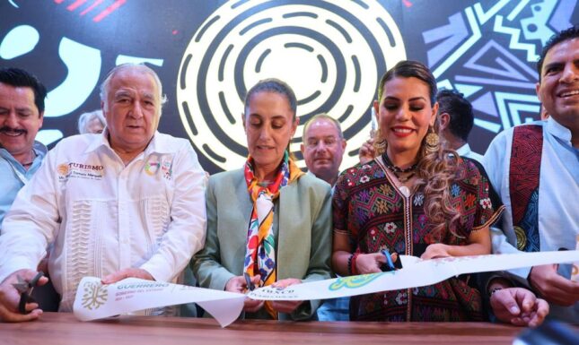 Inauguran la sala de exposición de stands del Tianguis Turístico 2023 y el pabellón Guerrero