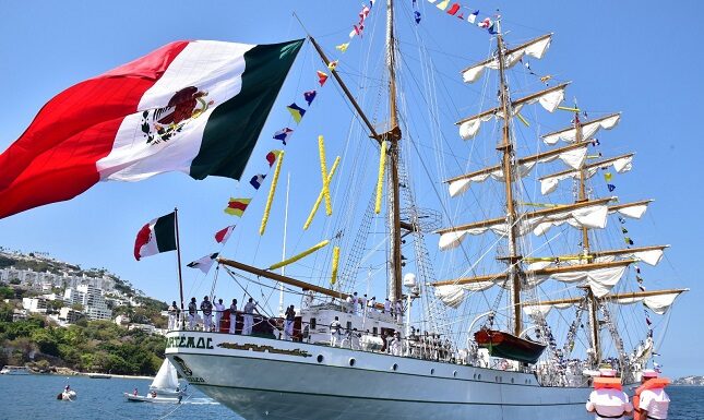 Zarpa el Buque Escuela Velero “Cuauhtémoc” para iniciar el Crucero de Instrucción “Ibero-Bizantino 2023”
