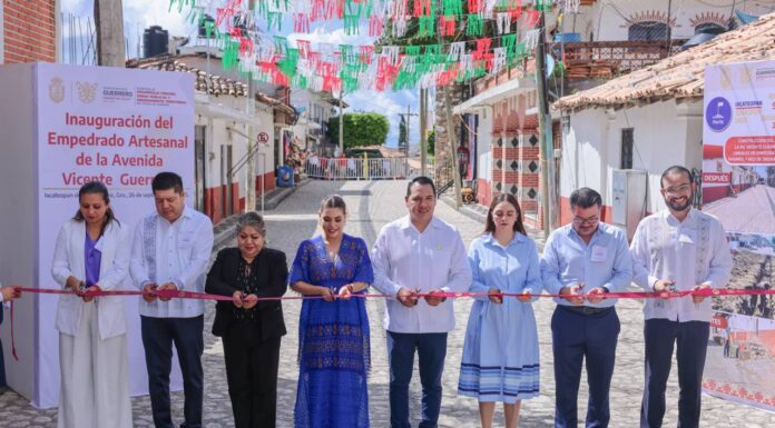 Evelyn Salgado impulsa con obras el desarrollo del Pueblo Mágico de Ixcateopan