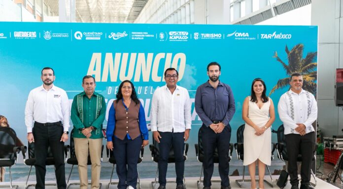Guerrero fortalece su conectividad con el vuelo directo Querétaro–Acapulco