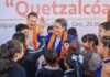 Encabeza Evelyn Salgado homenaje al lábaro patrio en la escuela primaria “Quetzalcóatl” de Chilpancingo