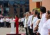 Acompaña Diputado Joaquín Badillo a la gobernadora Evelyn Salgado en homenaje a la Bandera