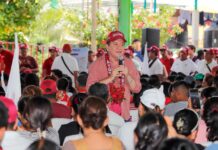 Javier Saldaña llama a fortalecer la unidad de la 4T durante Asamblea Informativa en Ayutla