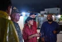Evelyn Salgado activa operativo especial para atender inundaciones en Acapulco por las lluvias de “Simón”